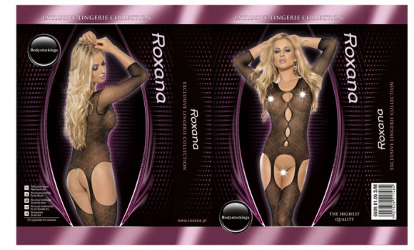 Оригинальный костюм-сетка с вырезами на бёдрах