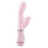Розовый вибратор-кролик с рельефом - 20,5 см. Розовый вибратор-кролик с рельефом - 20,5 см.