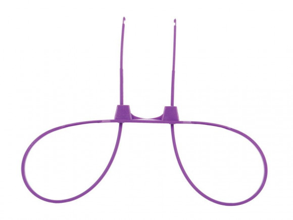 Фиолетовые пластиковые наручники Zip Tie Cuffs