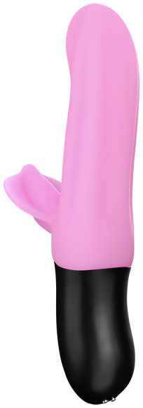 Нежно-розовый пульсатор с клиторальным лепестком Bi Stronic Fusion - 21,5 см. Нежно-розовый пульсатор с клиторальным лепестком Bi Stronic Fusion - 21,5 см.