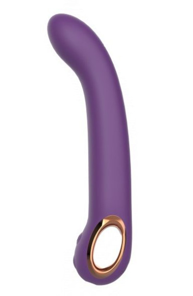 Фиолетовый силиконовый вибратор - 22,1 см. Фиолетовый силиконовый вибратор - 22,1 см.