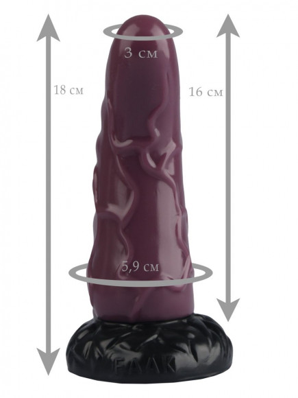 Кориневая анальная втулка с венками - 18 см.