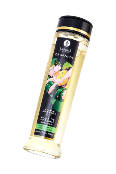 Массажное масло Organica с ароматом зеленого чая - 240 мл. 