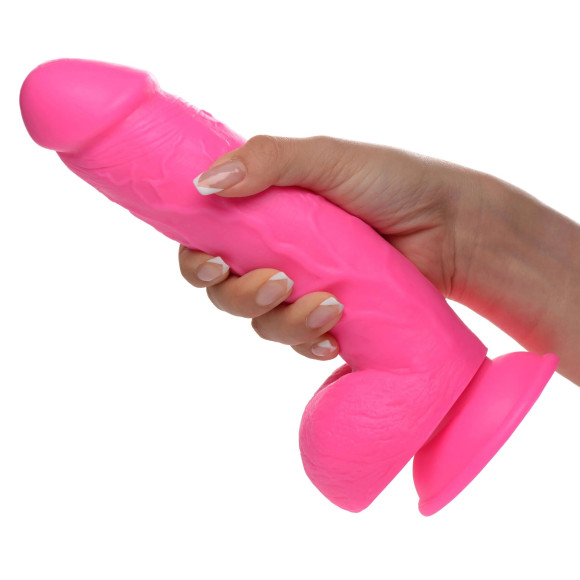 Розовый фаллоимитатор на присоске 8.25 Dildo with Balls - 22,8 см. Розовый фаллоимитатор на присоске 8.25 Dildo with Balls - 22,8 см.