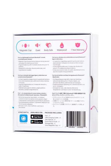 Розово-черный вибростимулятор в трусики Lovense Ferri Розово-черный вибростимулятор в трусики Lovense Ferri