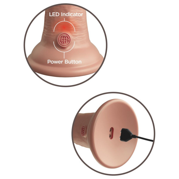 Телесный вибратор-реалистик на присоске 6 Vibrating Silicone Dual Density Cock - 17,8 см. Телесный вибратор-реалистик на присоске 6 Vibrating Silicone Dual Density Cock - 17,8 см.