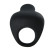 Чёрное эрекционное виброкольцо Thimble Чёрное эрекционное виброкольцо Thimble