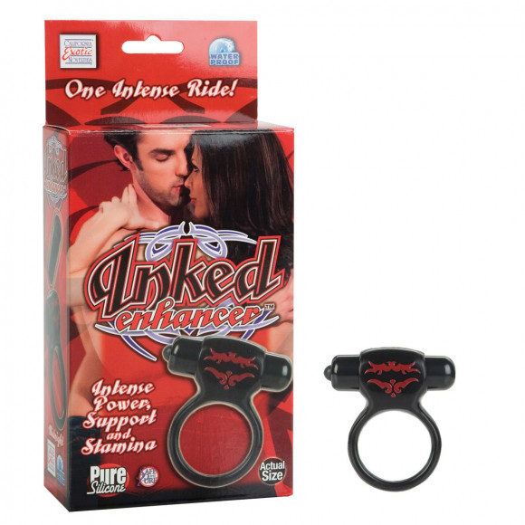 Черное виброколечко Inked