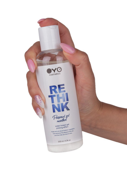 Увлажняющий гель на водной основе с пролонгирующим эффектом OYO Personal Gel Menthol - 200 мл. Увлажняющий гель на водной основе с пролонгирующим эффектом OYO Personal Gel Menthol - 200 мл.