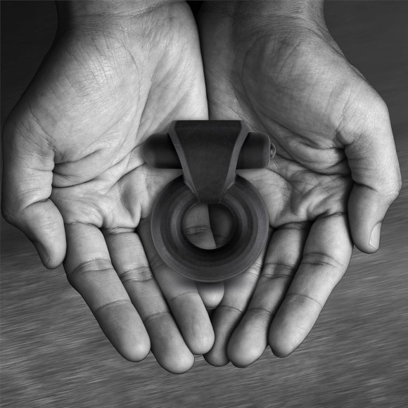 Черное эрекционное виброкольцо Rooster Travis Черное эрекционное виброкольцо Rooster Travis