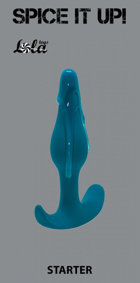 Бирюзовая анальная пробка Starter - 10,5 см. Бирюзовая анальная пробка Starter - 10,5 см.