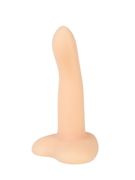 Телесный нереалистичный дилдо Emotional на присоске - 13 см. Телесный нереалистичный дилдо Emotional на присоске - 13 см.