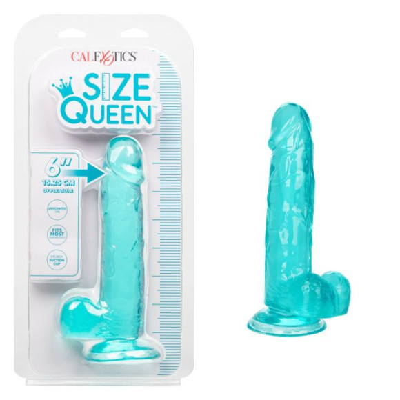 Голубой фаллоимитатор Size Queen 6 - 20,25 см. Голубой фаллоимитатор Size Queen 6 - 20,25 см.