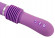 Фиолетовый вибратор Push it с возвратно-поступательными движениями
