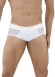 Белые мужские трусы-тонги с сетчатыми вставками Berna Thong Белые мужские трусы-тонги с сетчатыми вставками Berna Thong