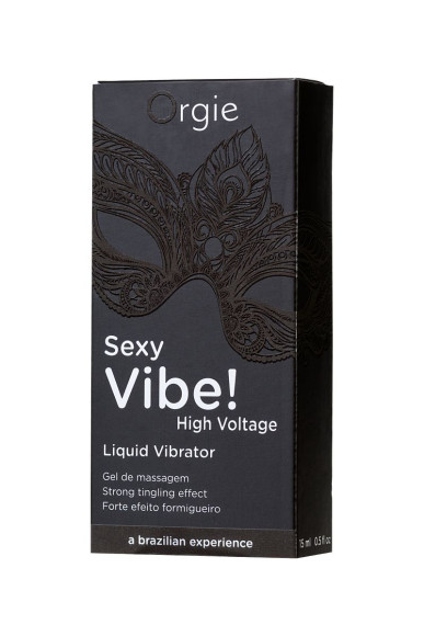 Гель для массажа ORGIE Sexy Vibe High Voltage с эффектом вибрации - 15 мл. Гель для массажа ORGIE Sexy Vibe High Voltage с эффектом вибрации - 15 мл.