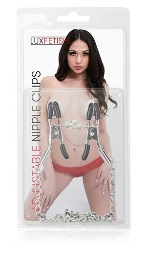 Регулируемые клипсы для сосков с цепочкой Регулируемые клипсы для сосков с цепочкой