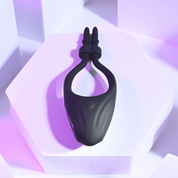 Черное эрекционное вибролассо Perfect Fit Черное эрекционное вибролассо Perfect Fit