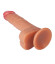 Телесный реалистичный фаллоимитатор из двухслойного силикона - 21,5 см. Телесный реалистичный фаллоимитатор из двухслойного силикона - 21,5 см.