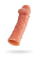 Реалистичная удлиняющая насадка с дополнительной стимуляцией - 16,5 см. Реалистичная удлиняющая насадка с дополнительной стимуляцией - 16,5 см.
