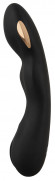 Черный вибратор-электростимулятор для точки G - 20,2 см.