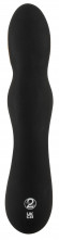 Черный вибратор-электростимулятор для точки G - 20,2 см.