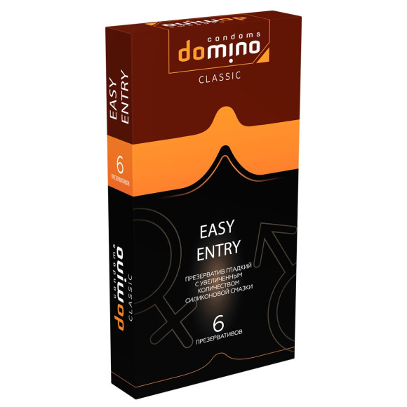 Презервативы с увеличенным количеством смазки DOMINO Classic Easy Entry - 6 шт. Презервативы с увеличенным количеством смазки DOMINO Classic Easy Entry - 6 шт.