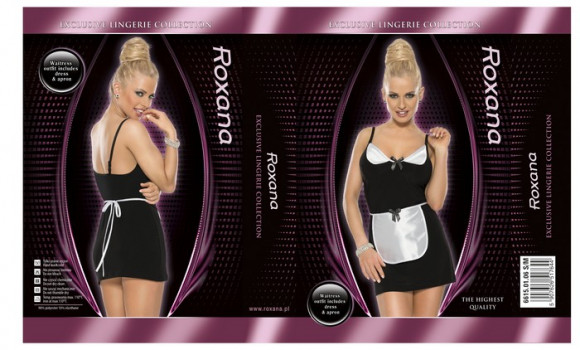 Костюм игривой официантки из 2 предметов