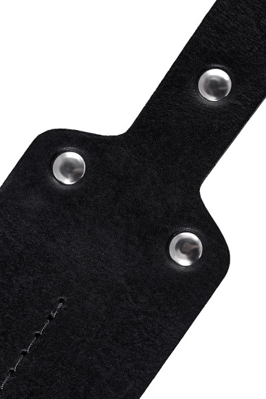 Черный кожаный пэддл - 32 см. Черный кожаный пэддл - 32 см.