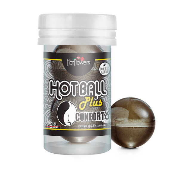 Анальный лубрикант на масляной основе Hot Ball Plus Conforto (2 шарика по 3 гр.) Анальный лубрикант на масляной основе Hot Ball Plus Conforto (2 шарика по 3 гр.)