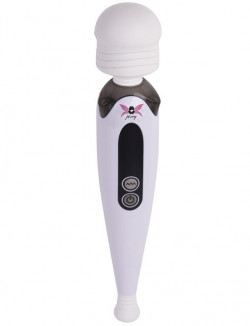 Белый, работающий от сети вибромассажёр Pixey Wand Future - 26,5 см.