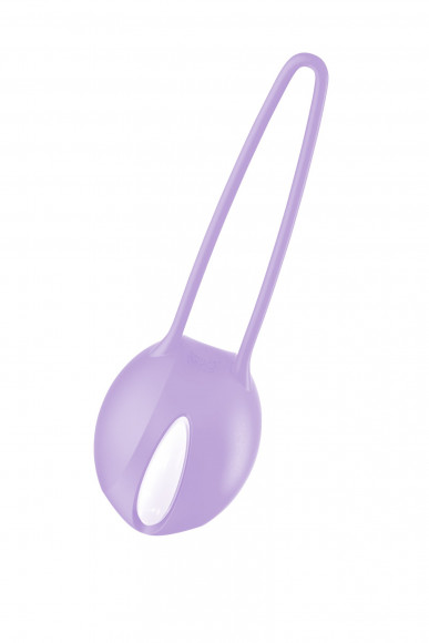 Сиреневый вагинальный шарик Smartballs Uno с петлей