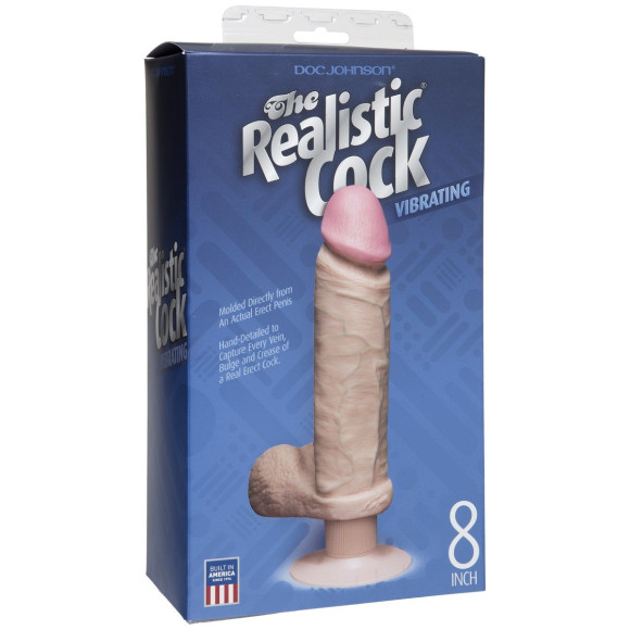 Вибромассажер реалистичной формы The Realistic Cock Vibrating 8” - 23,6 см. Вибромассажер реалистичной формы The Realistic Cock Vibrating 8” - 23,6 см.