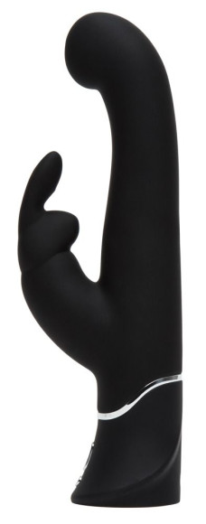 Черный вибратор-кролик G-Spot Stroking Vibrator - 24,2 см. Черный вибратор-кролик G-Spot Stroking Vibrator - 24,2 см.