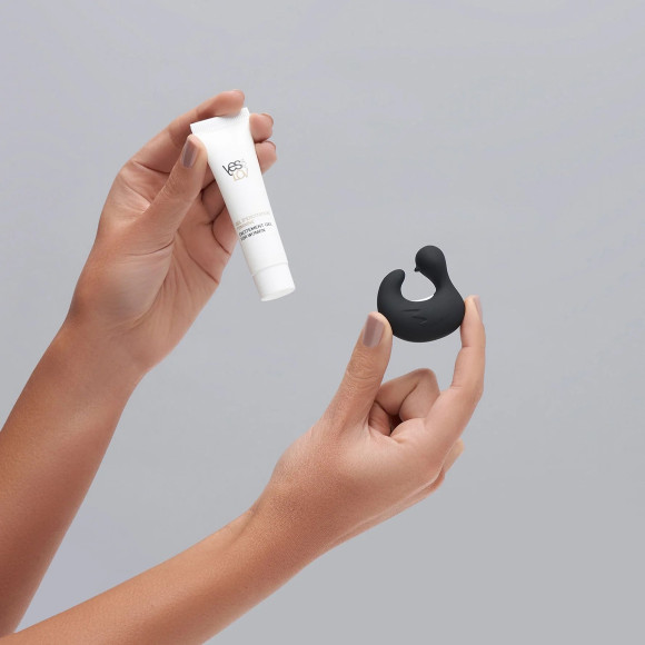 Вибростимулятор-уточка Lov Finger в комплекте с возбуждающим гелем Вибростимулятор-уточка Lov Finger в комплекте с возбуждающим гелем