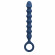 Синяя анальная цепочка - 28,5 см.