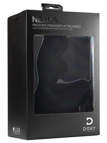 Черная насадка на вибратор Doxy для массажа простаты Prostate Massager Черная насадка на вибратор Doxy для массажа простаты Prostate Massager