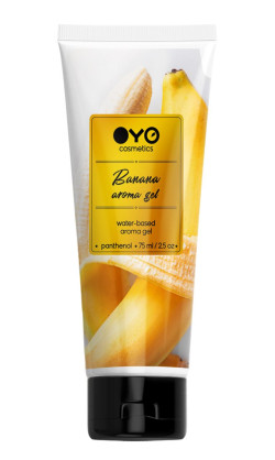Лубрикант на водной основе OYO Aroma Gel Banana с ароматом банана - 75 мл. Лубрикант на водной основе OYO Aroma Gel Banana с ароматом банана - 75 мл.