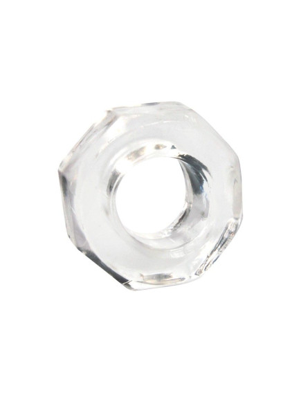 Прозрачное эрекционное кольцо в форме гайки Прозрачное эрекционное кольцо в форме гайки