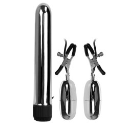 Набор из вибратора и вибростимуляторов для груди Набор из вибратора и вибростимуляторов для груди