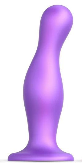 Фиолетовая насадка Strap-On-Me Dildo Plug Curvy size L Фиолетовая насадка Strap-On-Me Dildo Plug Curvy size L