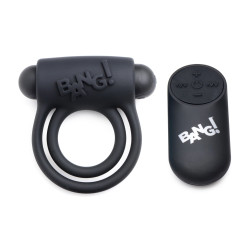 Черное эрекционное виброкольцо 28X Remote Control Vibrating Cock Ring & Bullet Черное эрекционное виброкольцо 28X Remote Control Vibrating Cock Ring & Bullet