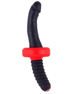 Двусторонний анальный вибромассажёр MENZSTUFF ASS DAGGER COCK - 26 см.