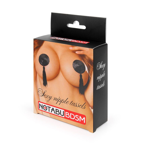 Черные круглые пэстисы с кисточками Черные круглые пэстисы с кисточками