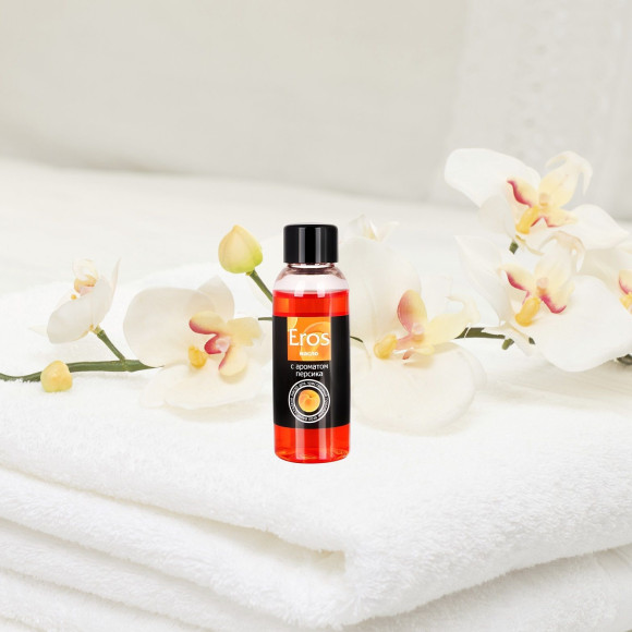 Массажное масло Eros exotic с ароматом персика - 50 мл. Массажное масло Eros exotic с ароматом персика - 50 мл.