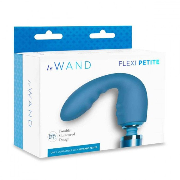 Синяя насадка Flexi для вибратора Le Wand Petite Синяя насадка Flexi для вибратора Le Wand Petite