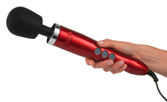 Красный жезловый вибратор Doxy Die Cast Wand Massager Красный жезловый вибратор Doxy Die Cast Wand Massager