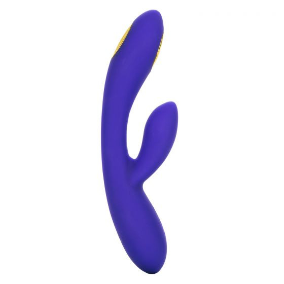 Фиолетовый вибратор с функцией электростимуляции Intimate E-Stimulator Dual Wand - 21,5 см. Фиолетовый вибратор с функцией электростимуляции Intimate E-Stimulator Dual Wand - 21,5 см.