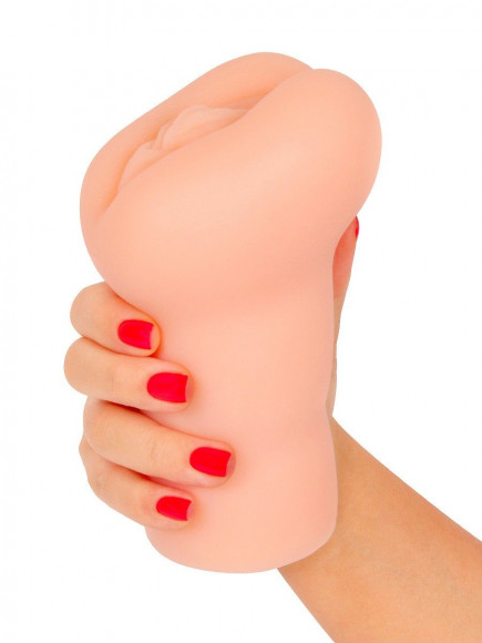 Телесный мастурбатор-вагина с 2 эрекционными кольцами в комплекте Телесный мастурбатор-вагина с 2 эрекционными кольцами в комплекте