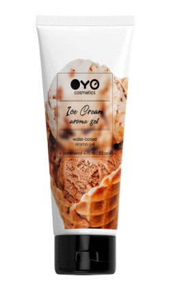 Лубрикант на водной основе OYO Aroma Gel Ice Cream с ароматом пломбира - 75 мл. Лубрикант на водной основе OYO Aroma Gel Ice Cream с ароматом пломбира - 75 мл.